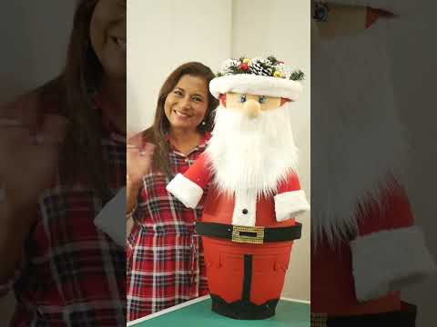 #Tutorial #SantaClaus Jardinera / Aprende con nosotros