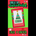 #shorts Tarjeta Navideña FACIL y BONITA - #navidad #diy