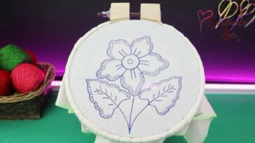 BORDADO FANTASÍA PUNTADA FÁCIL, RÁPIDA Y BONITA PARA FLORES Y HOJAS | HAND EMBROIDERY FANTASY STITCH