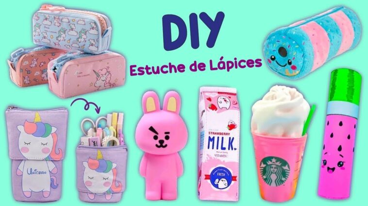 8 IDEAS DE ESTUCHES PARA LÁPICES - ESTUCHE DE BOTELLA DE LECHE Y MÁS IDEAS LINDA Y FÁCILES