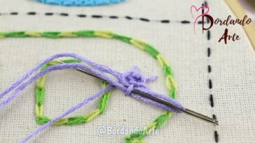 BORDADO DE LETRAS GRANDES CON DIFERENTES PUNTADAS | HAND EMBROIDERY EASY STITCH