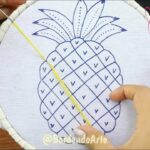 BORDADO FANTASÍA PUNTADA FÁCIL PARA FRUTA PIÑA | HAND EMBROIDERY FANTASY STITCH