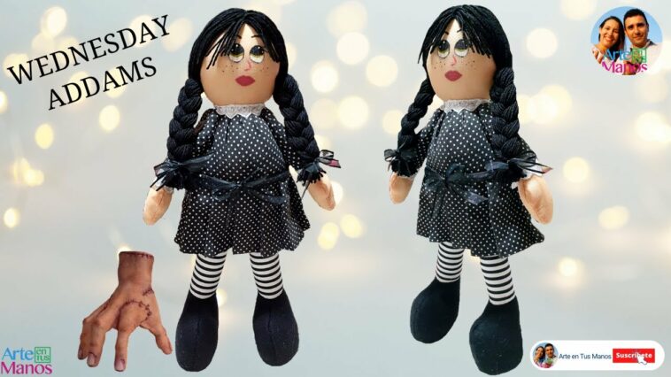 ?Cómo Hacer la Muñeca de MERLINA ADDAMS, Tutorial con Arte en Tus Manos - WEDNESDAY ADDAMS