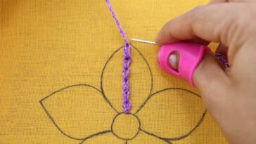 BORDADO FÁCIL, RÁPIDO Y BONITO PARA FLORES CON PÉTALOS BICOLORES | HAND EMBROIDERY EASY STITCH