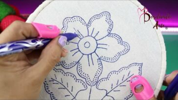 BORDADO FANTASÍA PUNTADA CON RELIEVE PARA FLORES | HAND EMBROIDERY EASY FANTASY STITCH