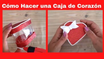 Cómo Hacer una Caja de Corazon con Foami y Botella de Pet