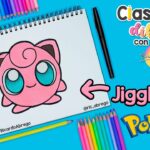 Cómo dibujar a JIGGLYPUFF de POKEMON PASO A PASO - #dibujo #dibujosfaciles #pokemon