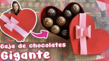 ❤️ Cómo hacer un corazón GIGANTE ? Caja de Chocolates #SanValentin #ChuladasCreativas #AmoryAmistad