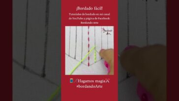 Punto de pespunte. Bordado a mano. #bordandoarte #embroidery #bordadofantasia #stitching #puntadas