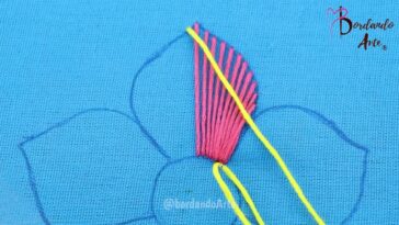 BORDADO DE FLORES CON PUNTADAS EN RELIEVE | HAND EMBROIDERY EASY STITCH FLOWERS