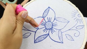 BORDADO FANTASÍA PUNTADA FÁCIL, RÁPIDA Y BONITA PARA FLORES | HAND EMBROIDERY EASY STITCH