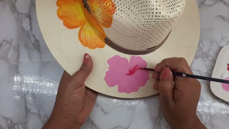 Cómo Pintar un Sombrero con Flores