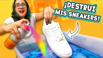 PINTÉ mis SNEAKERS con esta TÉCNICA VIRAL *así quedaron* ? ✄ Craftingeek