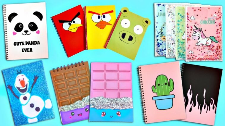 16 LINDOS PORTADOS DE CUADERNO QUE PUEDES HACER TU MISMA