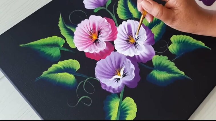 Cómo Pintar Flores con Pintura Acrílica