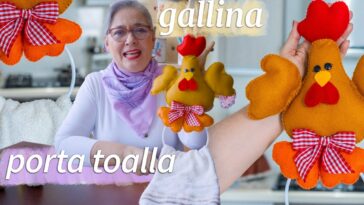 GALLINA PORTATOALLA hecha a mano/ para tu cocina, para regalar o para vender/Idea de negocio