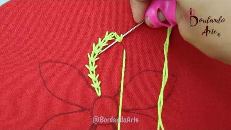 ¡Preciosas puntadas! ?✨BORDADO DE FLORES CON PUNTADAS FÁCILES ??✨