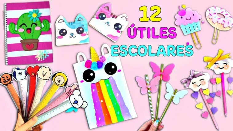 12 IDEAS – IDEAS DE ÚTILES ESCOLARES QUE TE ENCANTARÁN: TRUCOS PARA EL REGRESO AL COLEGIO