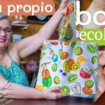 BOLSO REUTILIZABLE ,sin forro, con fuelle, FÁCIL DE HACER ,para ti,para regalar o  IDEA DE NEGOCIO