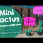 Cactus Mini de Foamy Moldeable (Goma EVA) :: Adornos Mexicanos