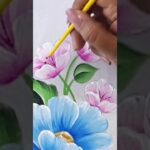 Pintando Flores #pinturaacrilica #pintura #pintar