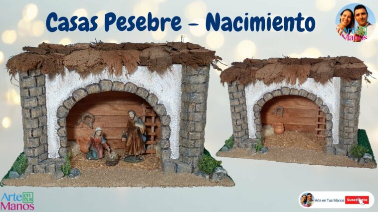 ?Cómo Hacer CASAS Para PESEBRES Con Material Reciclado - NACIMIENTO Fácil con Arte en Tus Manos