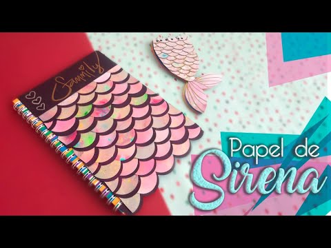 ?‍♀️ Cómo hacer un estilo Sirena en tus cuadernos y hojas decoradas