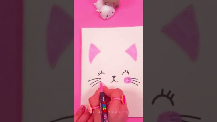 IDEA DE DECORACIÓN DE CUADERNO DE GATO - INCREÍBLES Y LINDAS IDEAS PARA COLEGIO