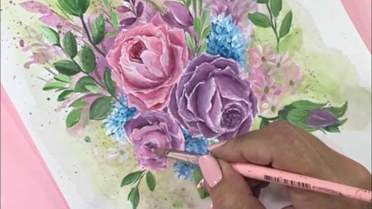 La forma más Fácil de pintar Rosas