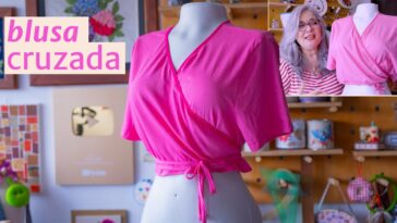 Transforma una camiseta básica en una LINDA BLUSA CRUZADA/paso a paso DIY/Tutorial de costura/diy