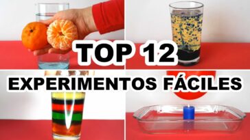 12 EXPERIMENTOS FÁCILES Y SENCILLOS PARA HACER EN CASA