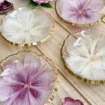 Beautiful 3D Flower Resin Trinket Bowls