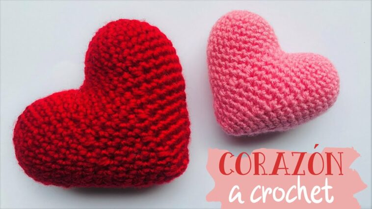 CORAZÓN A CROCHET / Como tejer corazón a crochet paso a paso