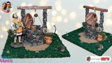 ?Cómo Hacer POZOS MINIATURA Para Pesebres, Belenes y Maquetas, Tutorial con Arte en Tus Manos