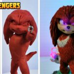 Como hacer a KNUCKLES Escultura plastilina Sonic 2 || How to Knuckles in clay || Drawvengers #4