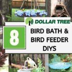 DIY 8 OUTDOOR BIRD BATH AND BIRD FEEDER CRAFTS | NEW DOLLAR TREE Bird Feeder | GARDEN THRIFT Diys