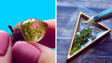 FAIRY PENDANTS MADE FROM DRIED PLANTS AND EPOXY RESIN