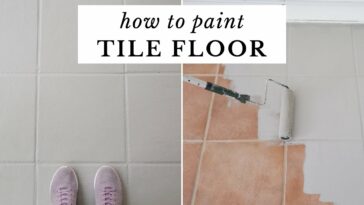 How to Paint Tile Floor | Painting Tile Floors Before and After