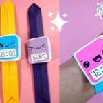 MINI LIBRETA - RELOJ de PAPEL - DIY - PAPER NOTEBOOK AND WATCH