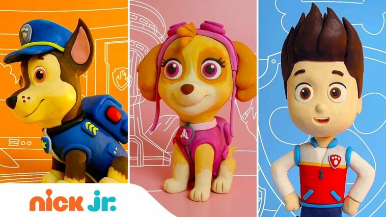 PAW Patrol: How to Make Chase, Skye & Ryder from Clay | Stay Home #WithMe | Arts + Crafts | Nick Jr.