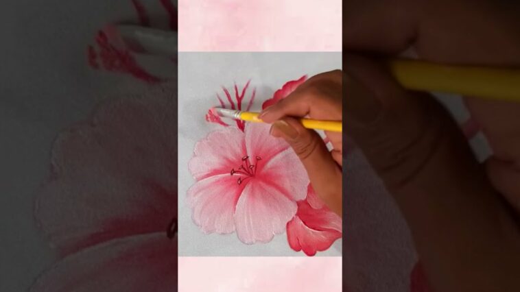 Pintura en Tela para Principiantes Pintando Flores Fácil