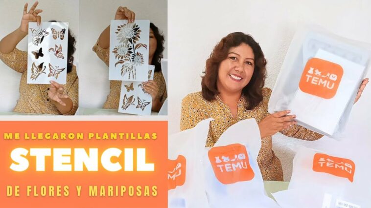 Stencil o Plantillas para Pintar y más Productos ?¡Temu ya llegó a México??!