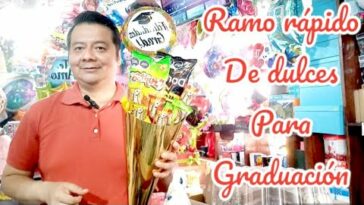 ramo rápido de dulces para graduación