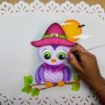 Painting Tutorial / How To Paint An Owl / Halloween Painting Ideas