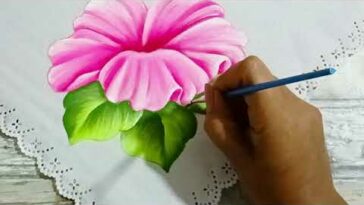 Pintura / Cómo Pintar Flores / Hibisco Rosa