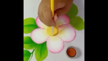 Pintura en Tela para Principiantes / Cómo Pintar Flores Fácil