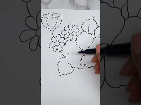 Como Dibujar Flores Fácil