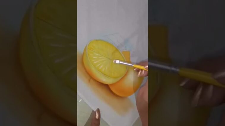 Cómo Pintar una Naranja / How to paint an Orange