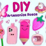 20 ARTESANÍAS ROSAS - ÚTILES ESCOLARES ROSAS - DECORACIÓN Y MÁS … #rosa