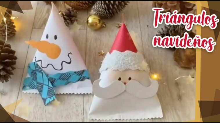 ??   Cajitas Navideñas en forma de Triángulo  ☃️   ?  :: Chuladas Creativas